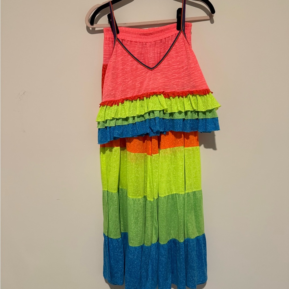 Pitusa Petite Neon Ruffle Tiered Set